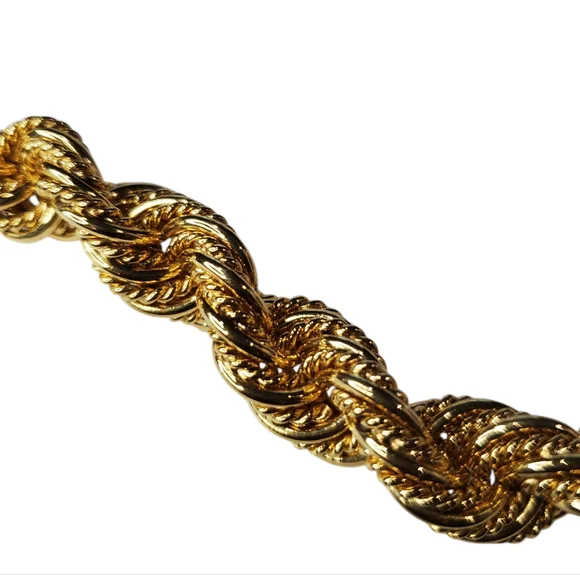 NAPIER Vintage Chunkiest Twisted Chain Long Necklace - Picture 3 of 4